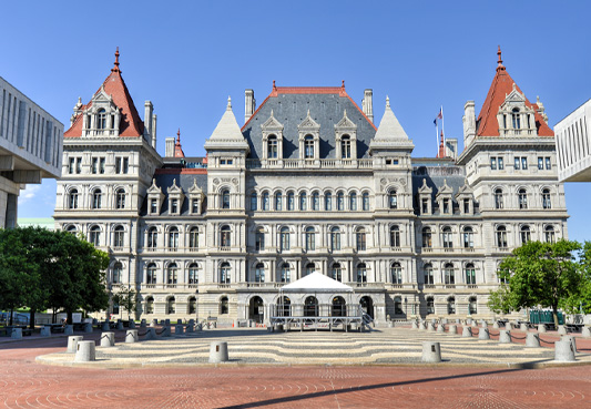 new york state capitol building in albany 