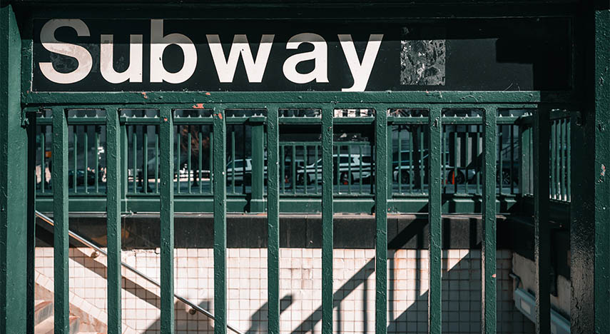 steps leading to subway entrance