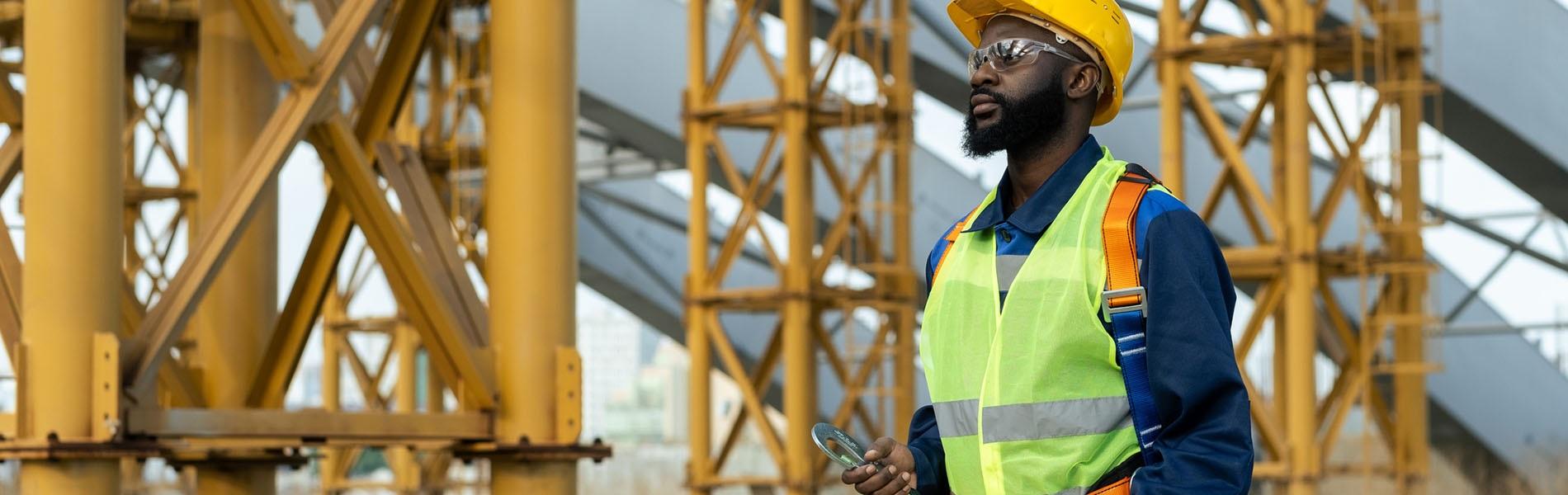 Construction Worker in Factory